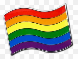 Rainbow Pride Flag Badge - Gay Png