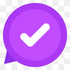 Tick Icon Png Image Free Download - Transparent Logo Purple