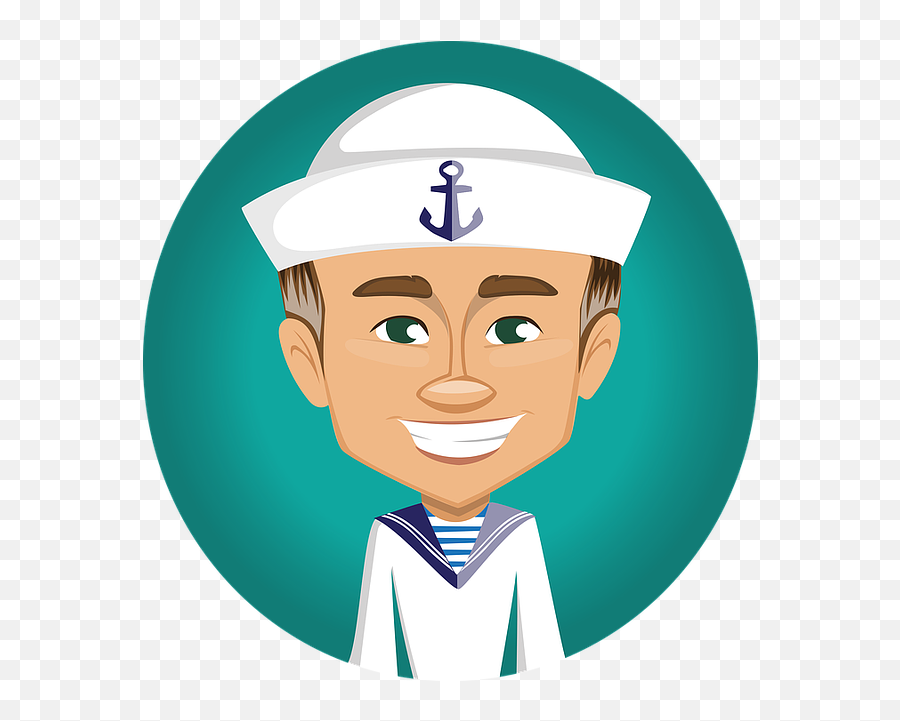 Sailor Man Boat - Free Vector Graphic On Pixabay Navy Sailor Sailor Cartoon Png,Sailor Hat Png