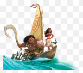 Moana 1oz Silver Proof Coin Png Image - And Maui On Boat