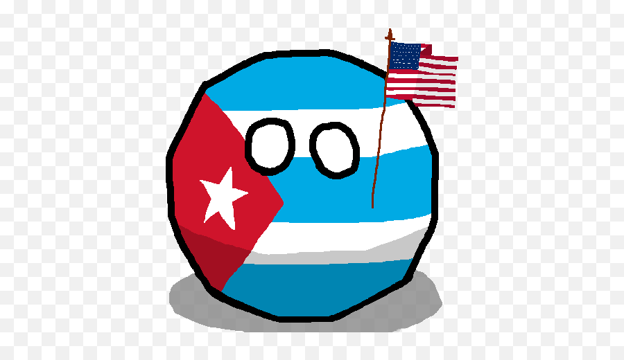Republic Of Cubaball 1902 - 1952 Polandball Wiki Fandom Cuba Ball Png,Cuban Flag Png