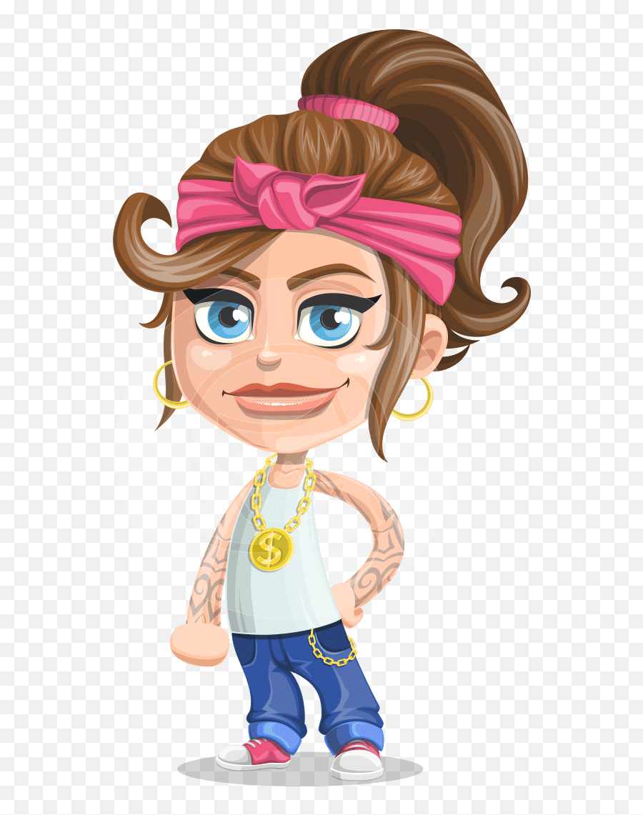 Clipart Woman Gangster Transparent - Girl Gangster Cartoon Drawings Png,Gangsta Png