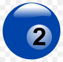 Billiard Ball Number 2 - Bolas De Billar png