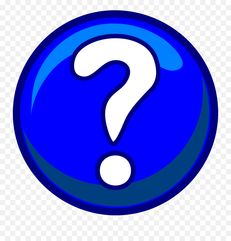 Clip Art Free Clipart Images - Blue Question Mark Button Png,Question Mark Emoji Png