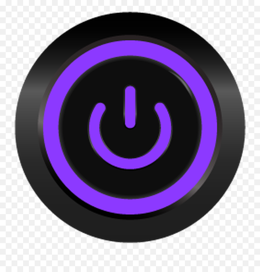 Black Latching 12v Push Button Switch Spdt Purple Power Symbol - Dot Png,Power Button Logo