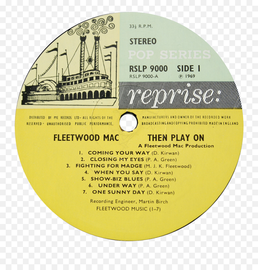 Reprise Rslp9000 U2013 Fleetwood Mac Rare Record Collector - Joni Mitchell Song To A Seagull Png,Fleetwood Mac Logo
