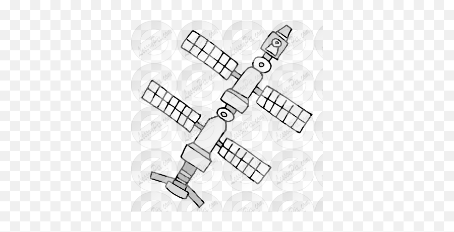 Space Station Picture For Classroom Therapy Use - Great Vertical Png,Space Station Png