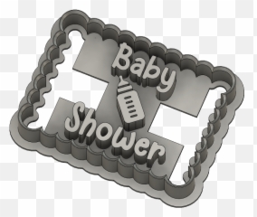 Download Stl Files Baby Shower Cookie Cutter Cults - Language png