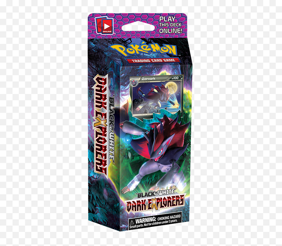Theme Decks Black U0026 Whiteu2014dark Explorers Trading Card - Pokemon Dark Theme Deck Png,Zoroark Png