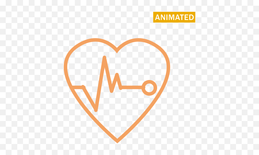 Heart Beat Archives - Free Icons Easy To Download And Use Orange Heart With Beat Png,Heart Rate Png