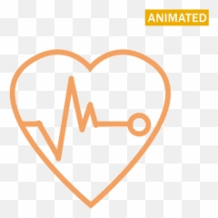 Heart Beat Archives - Free Icons Easy to Download and Use Orange Heart With Beat png