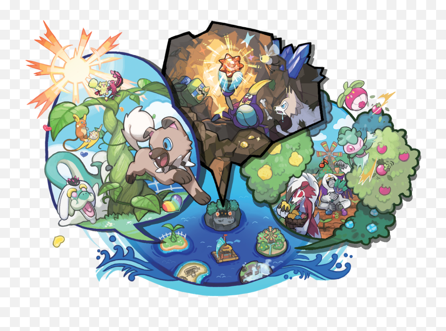 Pokemon Sun U0026 Moon 6 New Features That Change Everything - Pokemon Sun Moon Promotional Art Png,Pokemon Sun Moon Logo