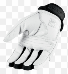Guantes Icon Superduty Blanco - Cascos YC Motorcycle Riding Gloves White png