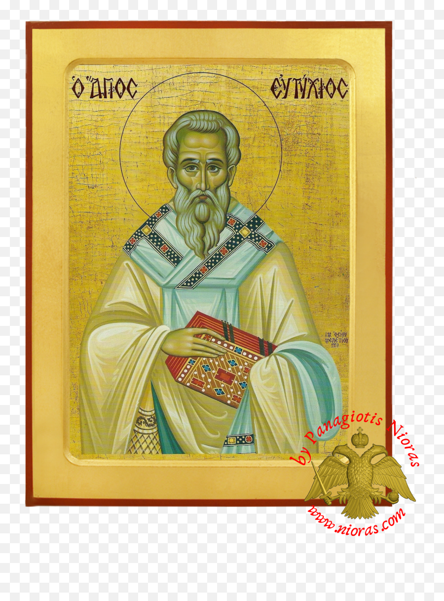 Saint Eutychius Patriarch Of Constantinople Orthodox - Eutychius Patriarch Of Constantinople Png,Orthodox Saint Matthe Icon