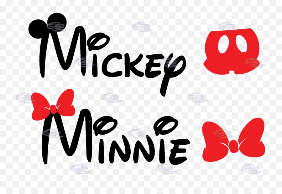 Hd Mickey Mouse Ears Svg Letters - Micke 571862 Png Mickey And Minnie Name,Mickey Mouse Ears Png