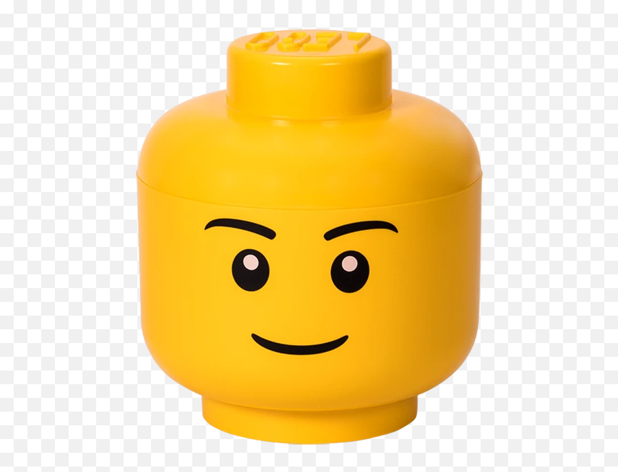 Lego Storage Head Large Boy Girl 9 - 12 X 912 X 1034 Inches Yellow Lego Head Png,Legos Icon