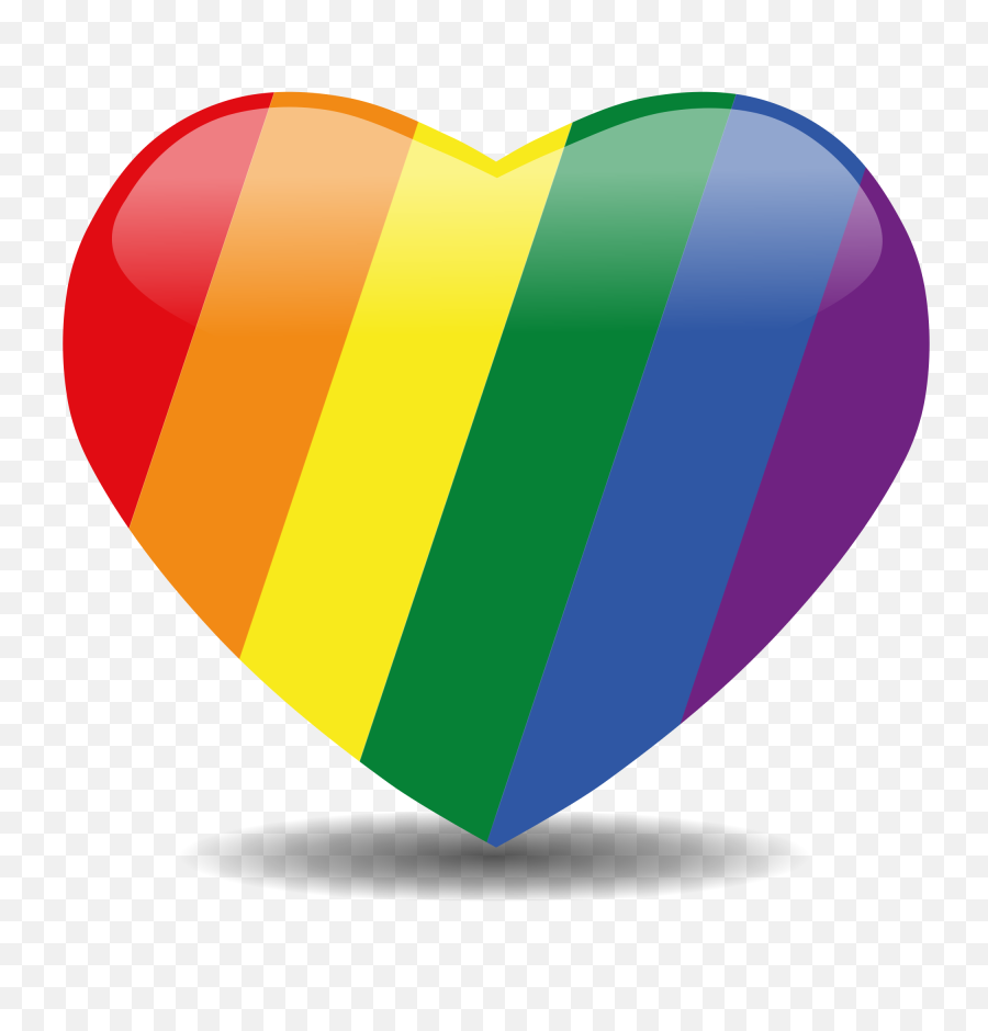 Rainbow Heart Png Hearts Emoji