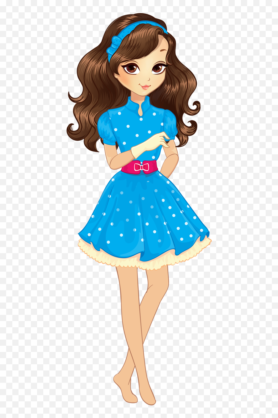 Fashion Girl Transparent Png Clipart - Girl Clipart Transparent Background,Girl Clipart Transparent Background