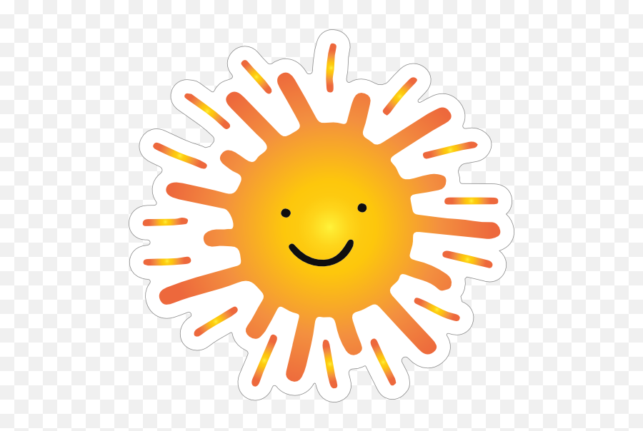 Sweet And Happy Sun Sticker - Smiley Png,Happy Sun Png