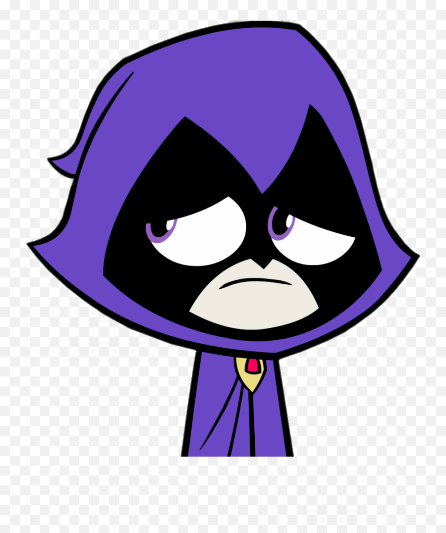 Teen Titans Go Raven Looking Sad Png Image Transparent
