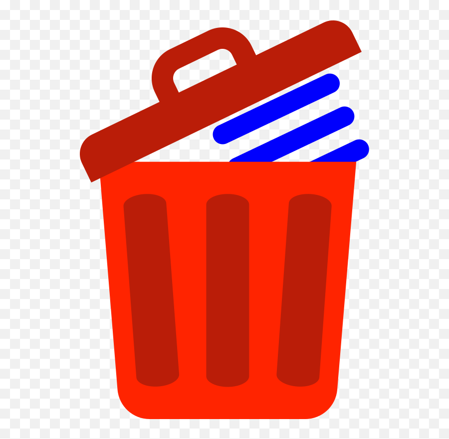 Trash Can Delete Icon - Openclipart Delete Image Icon Png,Trashcan Icon