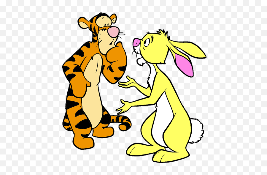 Rabbit Clipart Tigger - Winnie The Pooh Rabbit And Tigger Winnie The Pooh Rabbit Tigger Png,Tigger Png