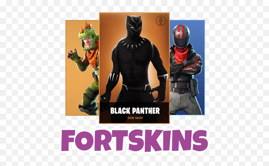 Fortskins - Fortnite Battle Royale Skin Wallpapers Apk Black Panther Fortnite Skin 4k Png,Radiant Wukong Icon