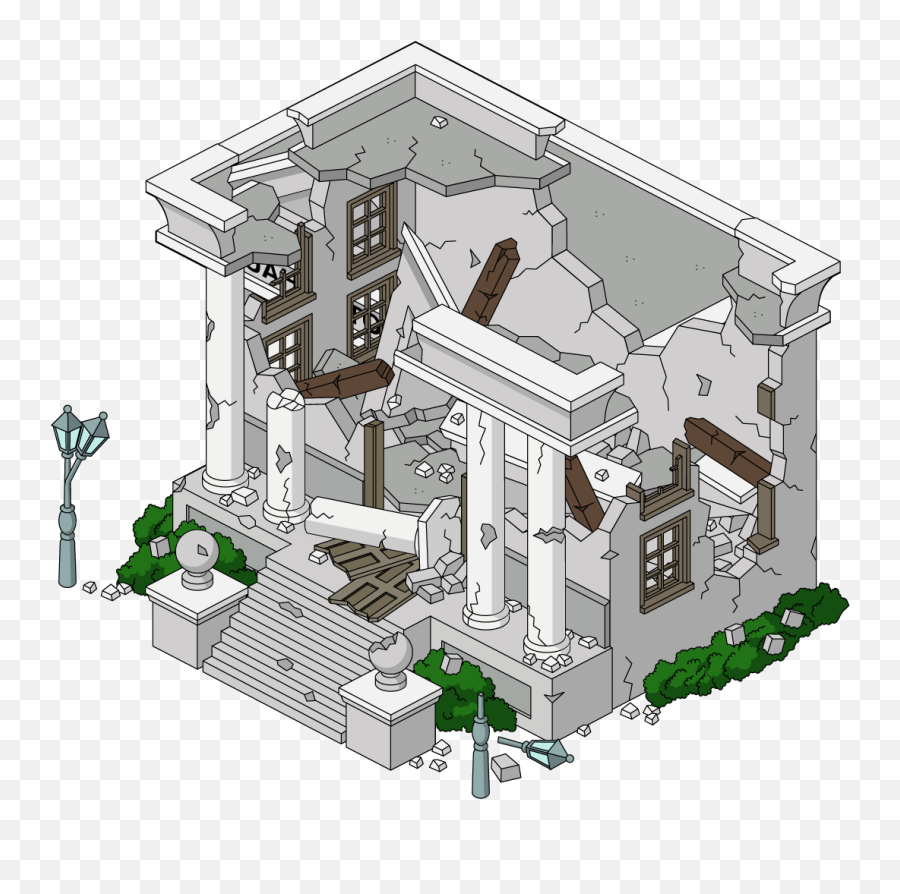 Destruction Drawing Building Facade Transparent U0026 Png - Family Guy City Hall,Destruction Png