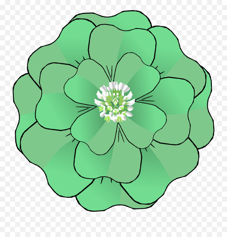 Ai - Eps Svg Free Clipart Of A St Patricks Four Green Flower Clipart Png,Clover Png
