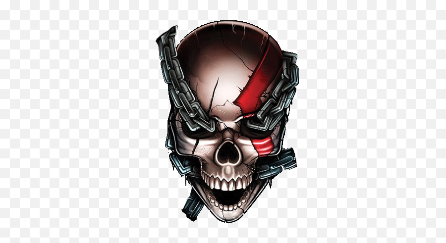 Skull Background - God Of War Skull Png,Skull Logo Png
