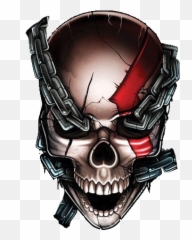 Skull Background - God Of War Skull Png,Skull Logo Png