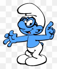 Download Brainy Smurf Png Image With No - Smurfs Cartoon Character,Smurf Png