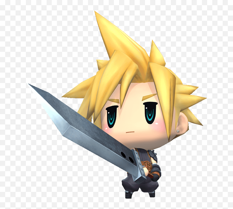Cloud And Tifas Woff Bios - Cloud Strife World Of Final Fantasy Png,Cloud Strife Png