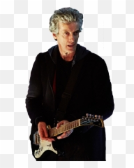 Transparent 12th Doctor With Guitar Png