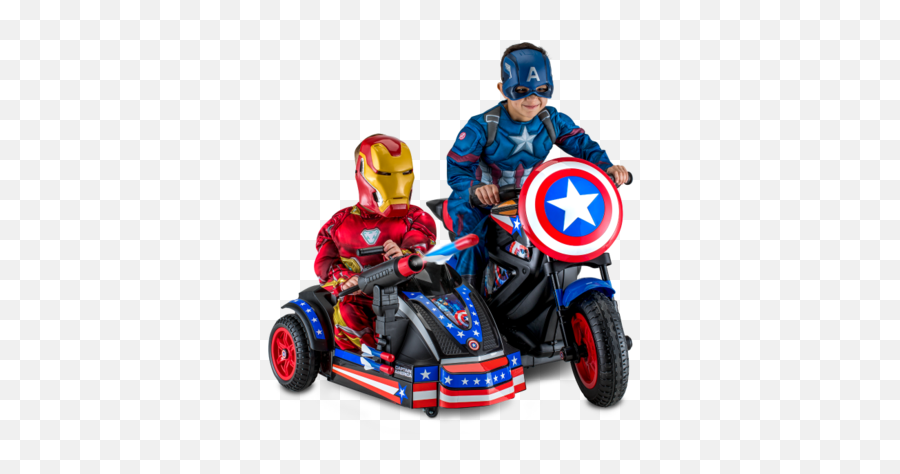 Kid Trax Captain America Electric Kids Motorcycle - Captain America Motorcycle For Kids Png,Capitan America Png