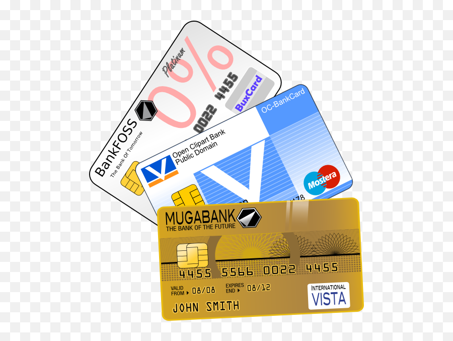 Creditcards Clip Art - Vector Clip Art Online Png,Credit Cards Png