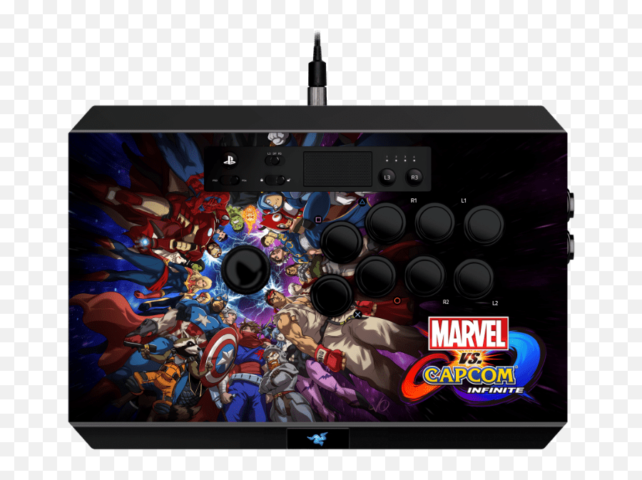 Razer To Release Marvel Vs Capcom Infinite Arcade Stick - Marvel Vs Capcom Infinite Arcade Stick Png,Razer Logos