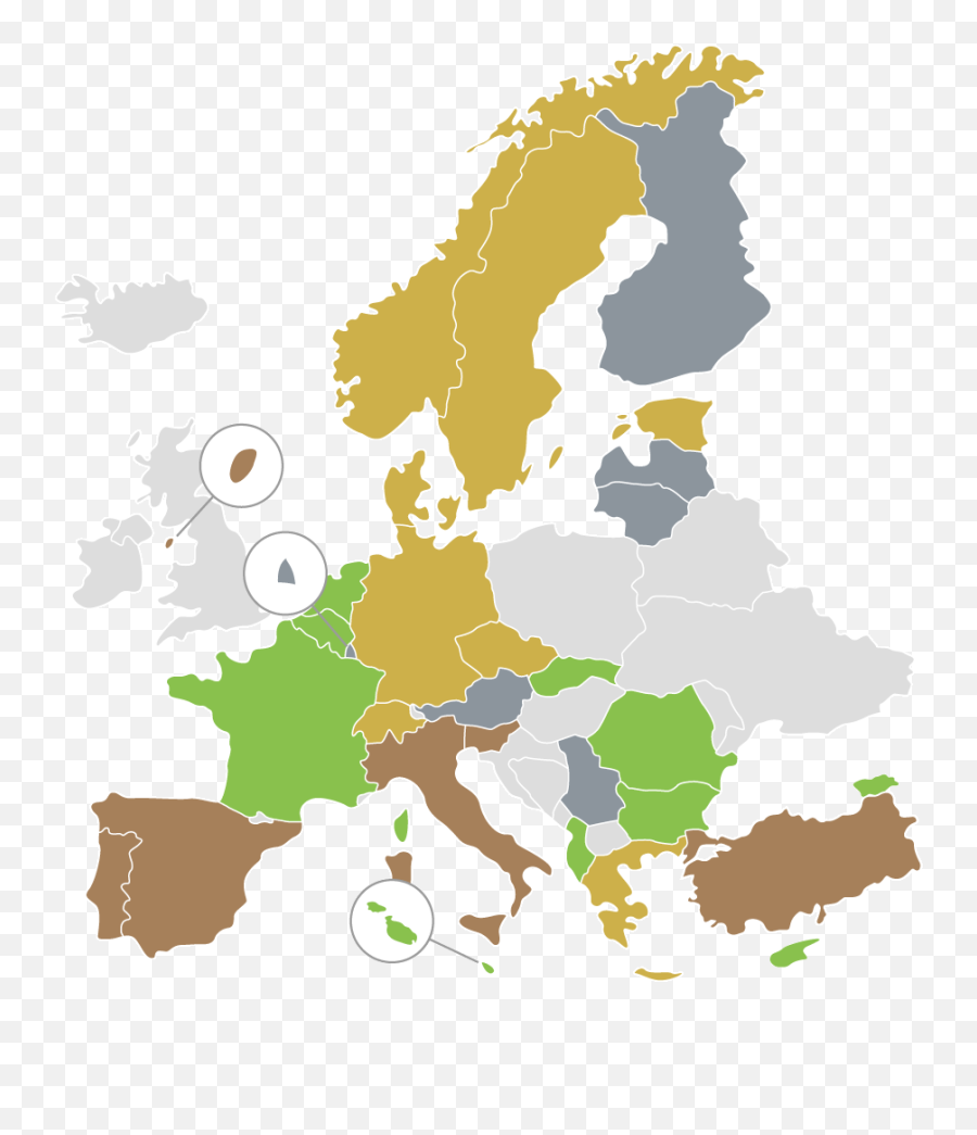 Download Hd Jaae Map - Europe Map Vector Png Transparent Png Countries With Travel Restrictions Europe,Europe Map Png