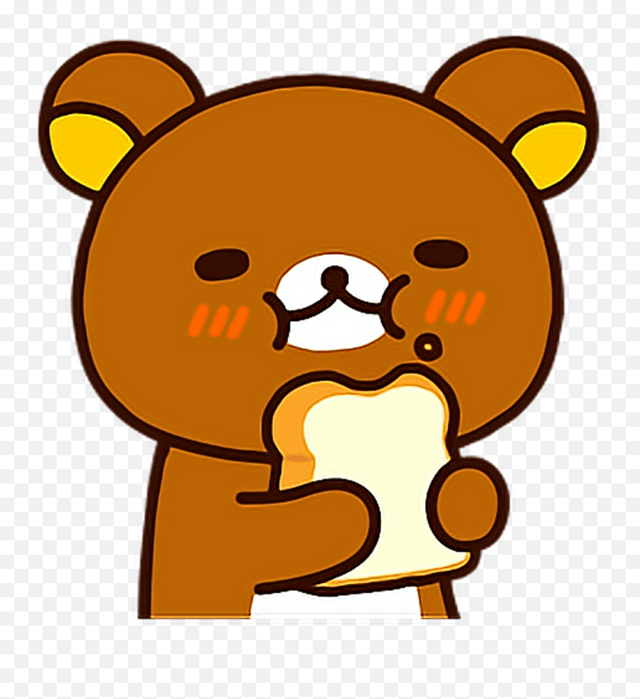 Kawaii Sweet Oso Osito Tierno Dulce - Rilakkuma Eating Bread Png,Bear Transparent