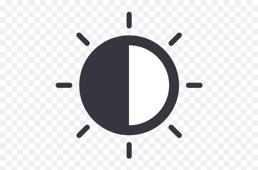 Contrast Bright Png Icon - Transparent Png Download Black Png Light Bulb,Bright Png