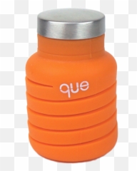 Que Bottle Foldable Water Bottles Sunbeam Orange 12oz - Plastic png