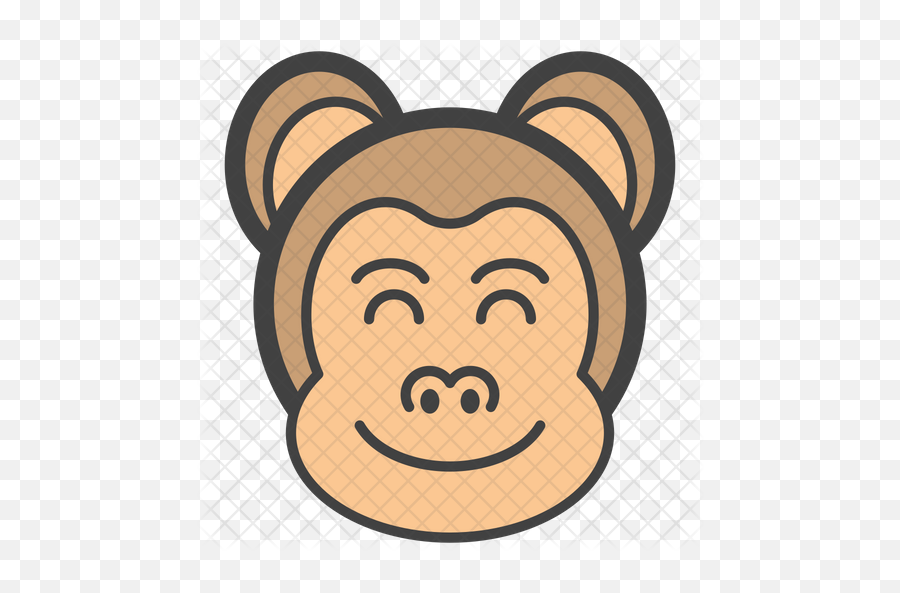 Smiley Monkey Emoji Icon - Icon Png,Monkey Emoji Png