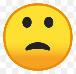 Slightly Frowning Face Emoji Meaning - png