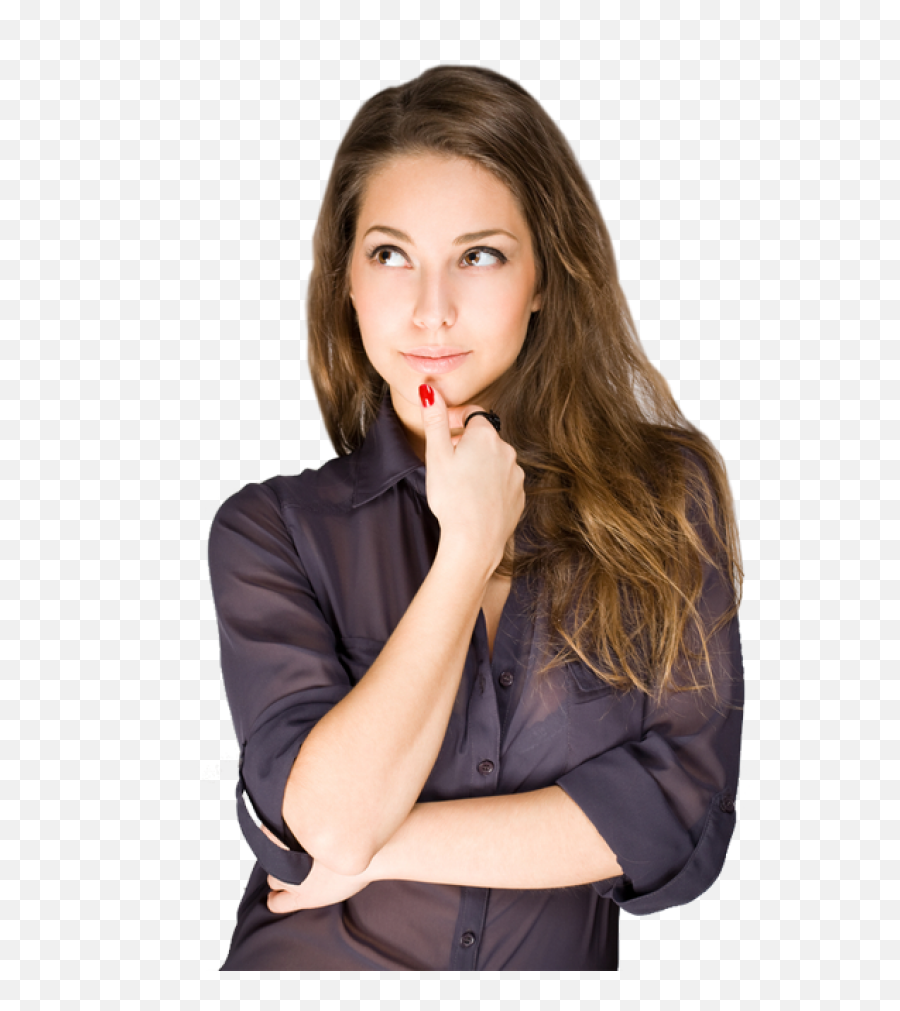 Thinking Woman Png Images Free Download - Thinking Woman Png,Girl Transparent