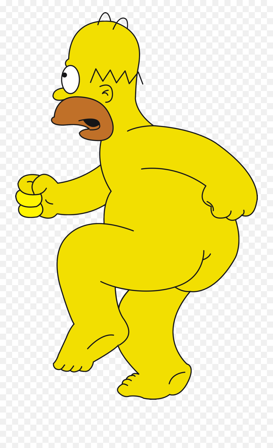 Homero Png - Publicado Por Unknown En 10162016 Homer Naked Homer Simpson,Homer Simpson Transparent