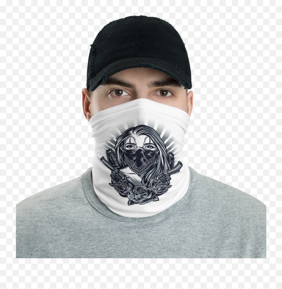 New Protective Thug Life Girl Face Mask Neck Gaiter Headwear Scarf Bandana - Neck Gaiter Png,Thug Life Hat Transparent