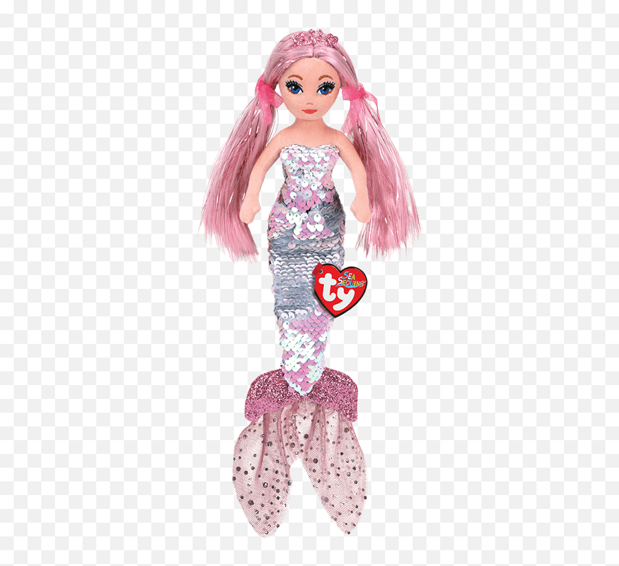 Cora - Sequin Pink Mermaid Ty Cora Mermaid Png,Sequins Png