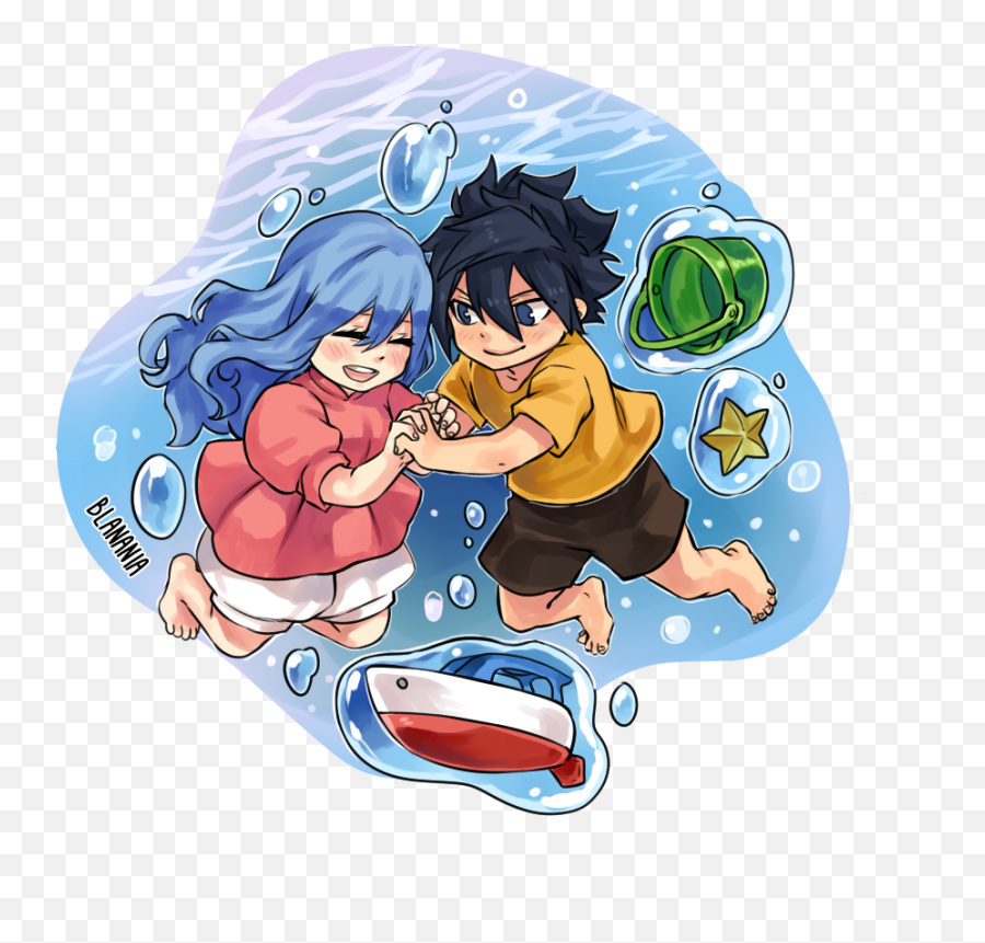 Download Hd Fairy Tail Juvia And Gruvia Image - Studio Fairy Tail Studio Ghibli Png,Studio Ghibli Png