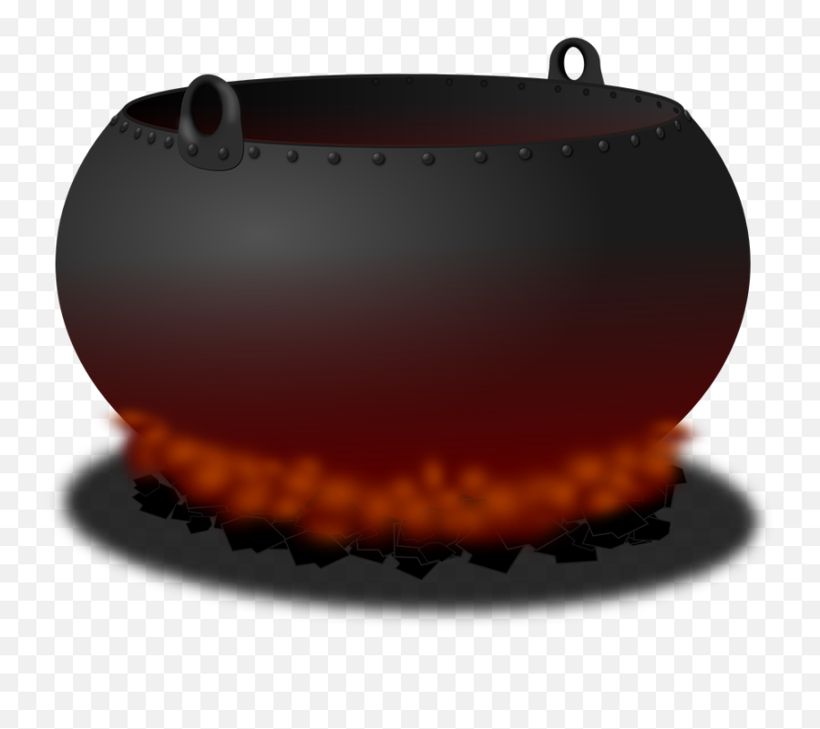 Cauldron Pot Fire - Free Vector Graphic On Pixabay Boiling Pot Gif Transparent Png,Hell Png