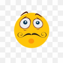 Wow Emoji Emotions Mustache Face - Kruger National Park Png,Wow Emoji Png